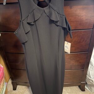 Elegant Black Ruffle Dress